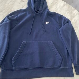 Nike Navy Pullover with Drawstrings